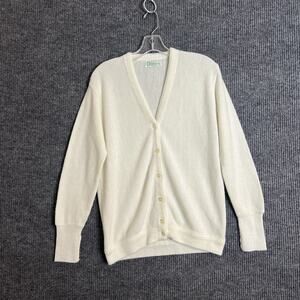 Vintage Etonics Golf Abouts Cardigan Sweater Size Large? White Button Up Preppy